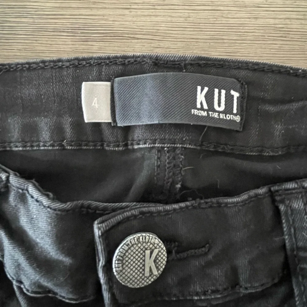 KUT From The Cloth Donna High Rise‎ Ankle Skinny black Sz 4